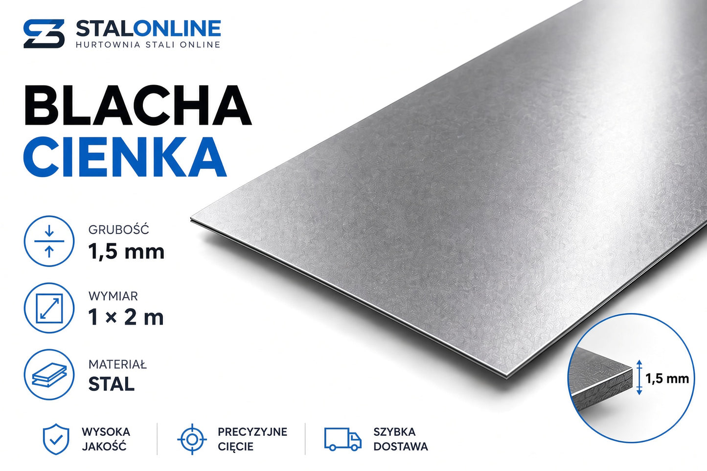 Blacha Z/W 1,5 MM