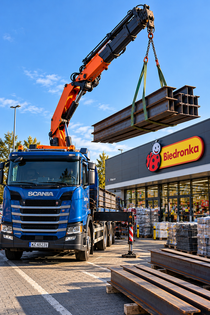 Transport dwuteowników HDS – zobacz, jak dostarczamy stal
