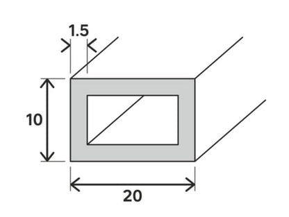 Profil 20x10x1,5