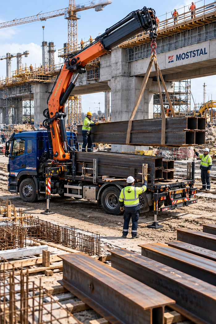 Transport dwuteowników HDS – zobacz, jak dostarczamy stal