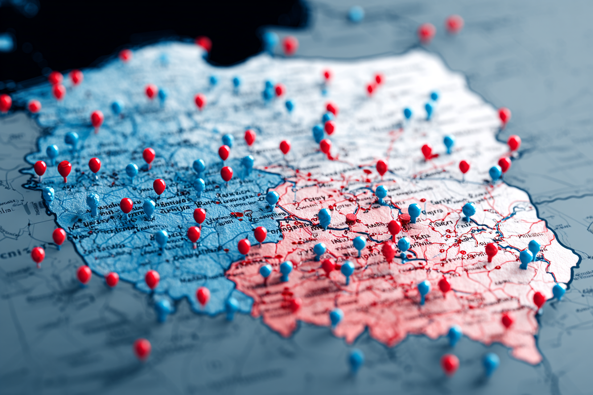 Mapa zasięgu dostaw